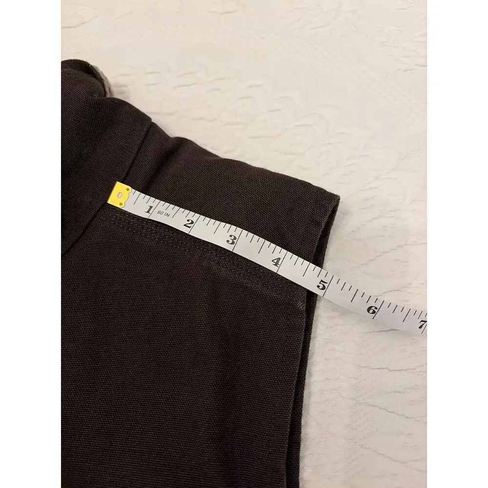 Carhartt Sherpa Lined Vest Men’s XL Dark Brown Canvas Workwear Full Zip - Picture 12 of 12